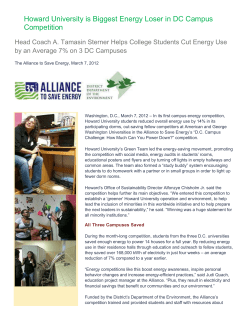 Howard University is Biggest Energy Loser in DC Campus
