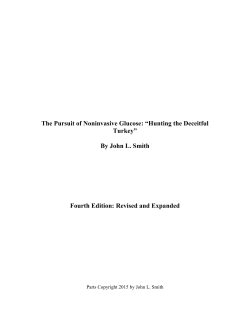 The Pursuit of Noninvasive Glucose
