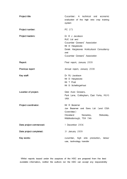 HDC Project Self Assessment And Report Form
