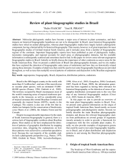 Review of plant biogeographic studies in Brazil