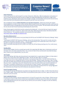 21.04.17 Newsletter 20 - Coppice Primary School