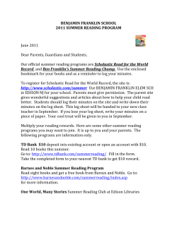 benjamin franklin school - Edison Township Public Schools