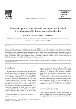 Hapten design for compound-selective antibodies