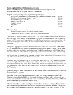 Rieseberg Lab CTAB DNA Extraction Protocol