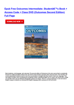 Student&acirc;&euro;&trade;s Book + Access Code + Class DVD (Outcomes Second
