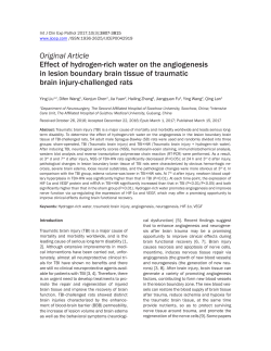 Effect of hydrogen-rich water on the angiogenesis in lesion