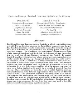 Chaos Automata: Iterated Function Systems with Memory
