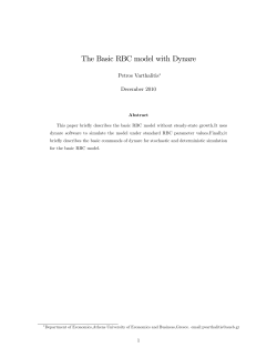 The Basic RBC model with Dynare