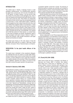 INTRODUCTION DEDICATION: To the plant health officers of the