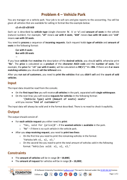 Programming Fundamentals - Exam