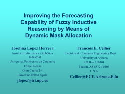 Improving the Forecasting Capability of Fuzzy