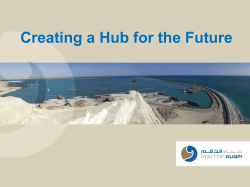 The port of Duqm Port of Duqm: Master Plan