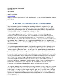 An Analysis of Proxy Population Mismatch in Social Media Data