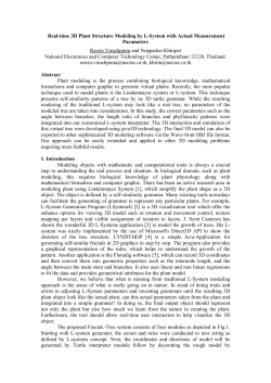 Real-time 3D Plant Structure Modeling by L