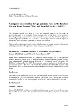 Annual Rates, Returns Filing, and Remedial Matters) Act