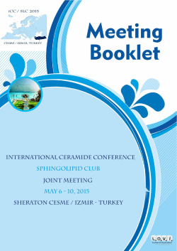 International Ceramide Conference and Sphingolipid Club Joint