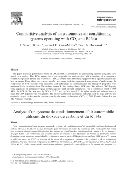 Comparitive analysis of an automotive air conditioning systems