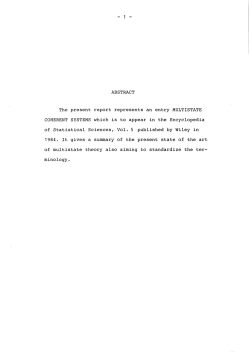 ABSTRACT The present report represents an entry - UiO