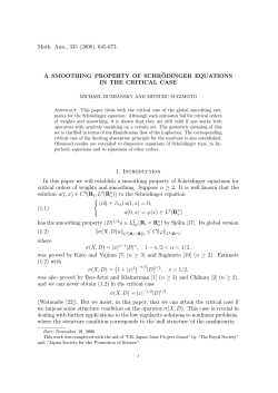 Math. Ann., 335 (2006), 645-673. A SMOOTHING PROPERTY OF