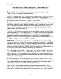 Educational Foundations Study Guide