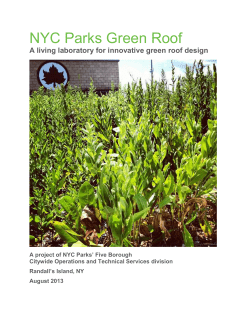 NYC Parks Green Roof