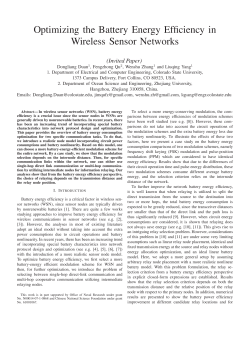 Optimizing the Battery Energy Efficiency in Wireless Sensor Networks