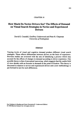 The Effects of Demand on Visual Search Strategies in Novice and