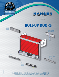 roll-up doors - Hansen International
