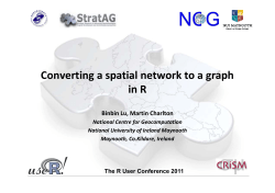 Converting a spatial network to a graph Converting a spatial network