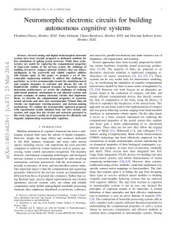 Neuromorphic electronic circuits for building autonomous cognitive