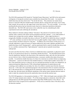 First Results from EXO-200 - SLAC National Accelerator Laboratory