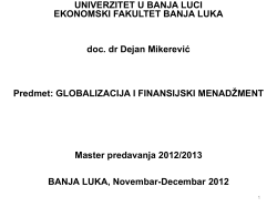 MNK i globalizacija 2012 Decembar