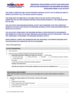 IEA Enduring Material Addendum