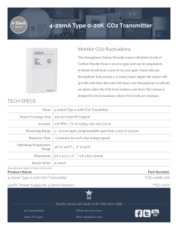 4-20mA Type 0-20K CO2 Transmitter