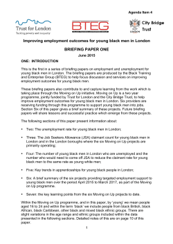 Improving employment outcomes for young black