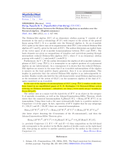 Math. Ann. 353 (2012), no. 3, 827&ndash;866. The Dickson