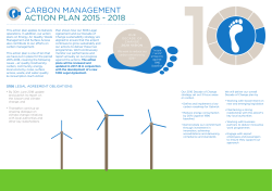 carbon management action plan 2015 - 2018