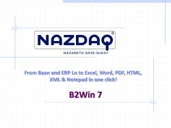 B2Win 7 Presentation