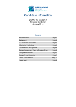 Candidate Information Pack Head of Skills and Employability