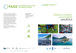 Mauritius Green Economy Assessment