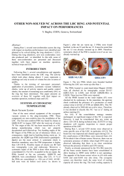 other non-solved NC across the lhc ring and potential