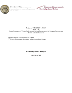 Abstracts of Comparative Studies