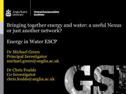 Bringing together energy and water: a useful Nexus or just another