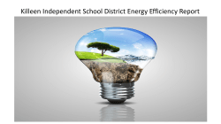Energy Efficiency Report - Killeen Independent School District