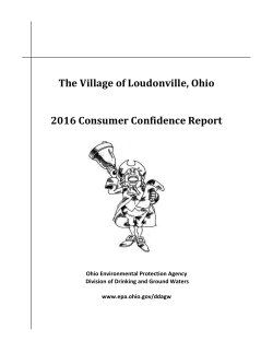 2016 CCR Revised May 31 2017 - Village of Loudonville, Ohio