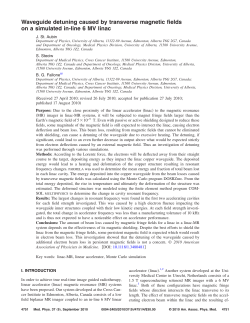 Waveguide detuning caused by transverse magnetic fields on a