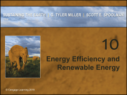 Energy Efficiency and Renewable Energy