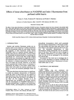 Effects of tissue absorbance on NAD(P)H and Indo-l