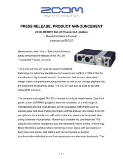 press release: product announcement - Zoom