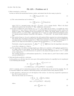 Ph 127c - Problem set 2